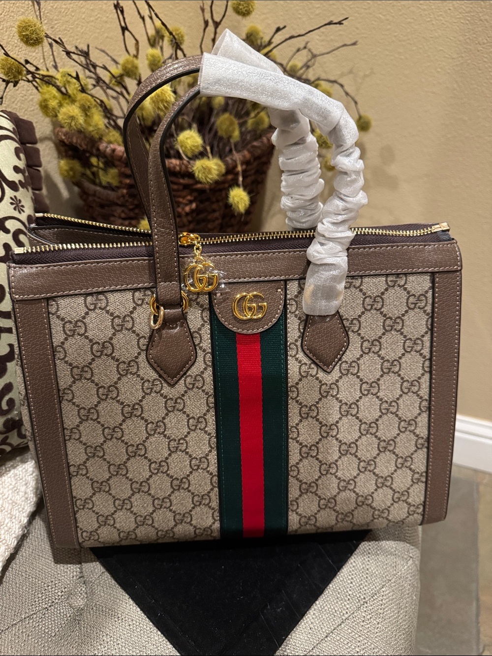 GG Ophidia Top Handles and Crossbody Straps Tote Bag